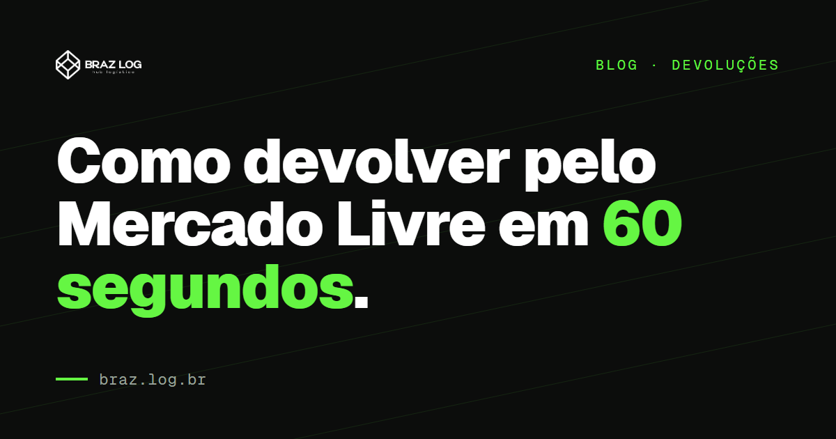 Brazito no balcão da Braz Log explicando o porquê de existir fila em ponto de coleta, com pacotes organizados ao fundo